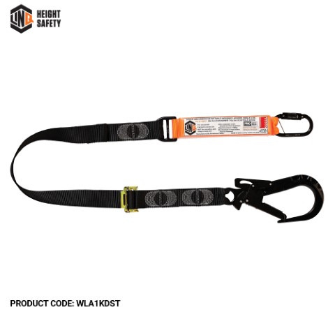 LINQ WEBBING LANYARD ADJUST SNG LEG 1X D.A KARABINER 1X T.A SCAFF HOOK